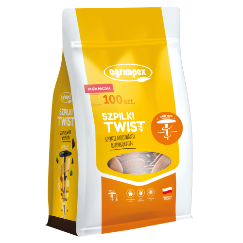 Szpilki Twist brązowe 100szt.png